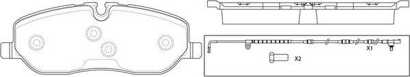 FIT FP7366E - Kit pastiglie freno, Freno a disco autozon.pro