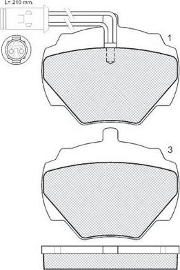 FIT FP7363E - Kit pastiglie freno, Freno a disco autozon.pro