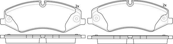 FIT FP7367E - Kit pastiglie freno, Freno a disco autozon.pro