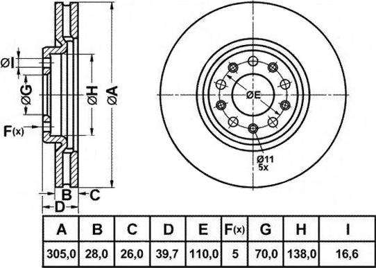 FIT FR0996V - Discofreno autozon.pro