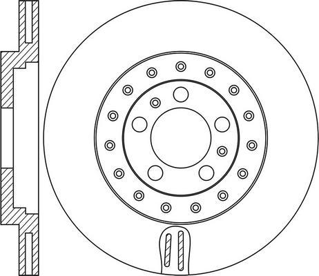 BENDIX 562518BC - Discofreno autozon.pro