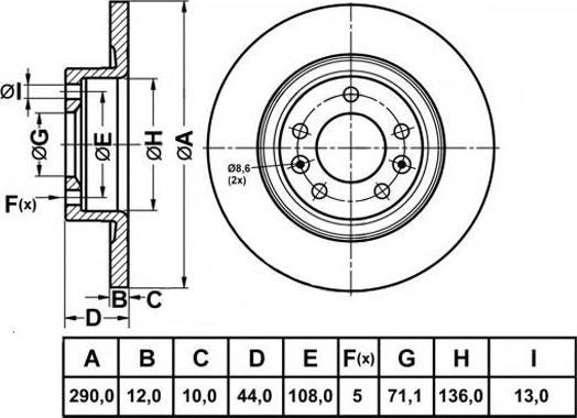 FIT FR0982 - Discofreno autozon.pro