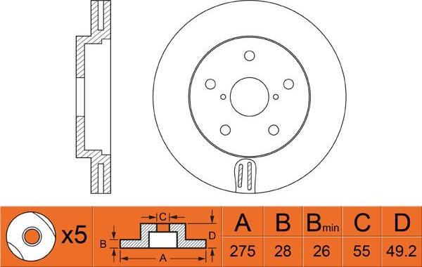 FIT FR0494V - Discofreno autozon.pro