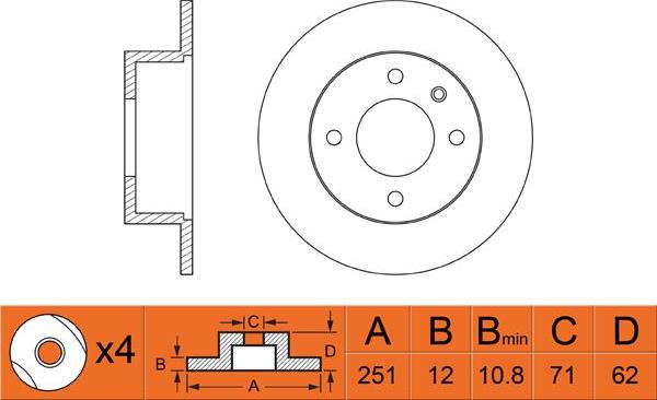 FIT FR0405 - Discofreno autozon.pro