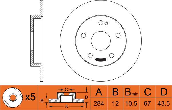 FIT FR0400 - Discofreno autozon.pro