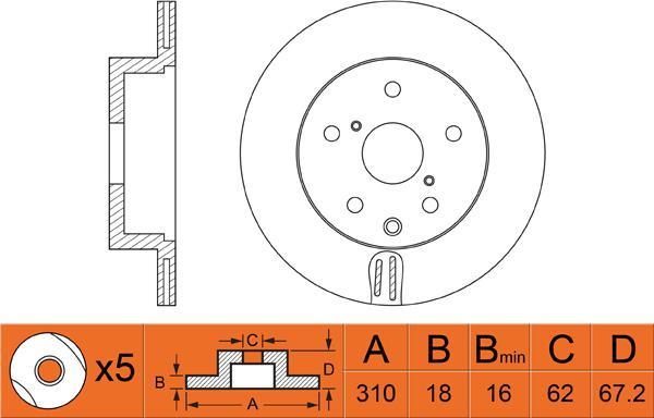 FIT FR0545V - Discofreno autozon.pro