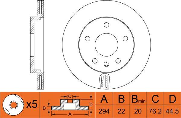 FIT FR0509V - Discofreno autozon.pro