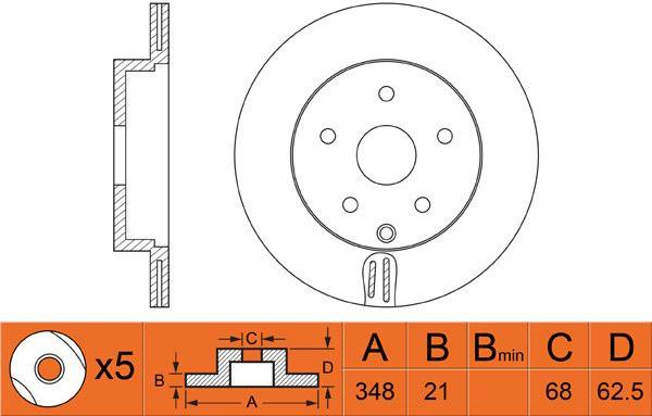 FIT FR0535V - Discofreno autozon.pro