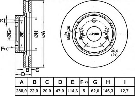 FIT FR0827V - Discofreno autozon.pro