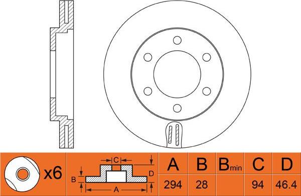 FIT FR0358V - Discofreno autozon.pro