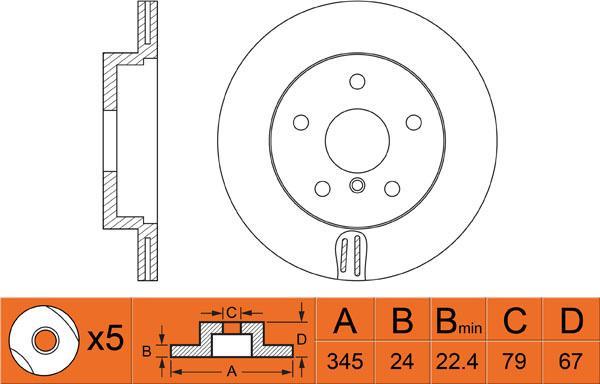 FIT FR0357V - Discofreno autozon.pro