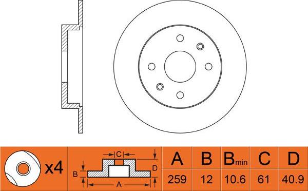 FIT FR0304 - Discofreno autozon.pro