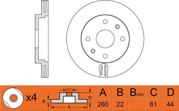 FIT FR0300V - Discofreno autozon.pro