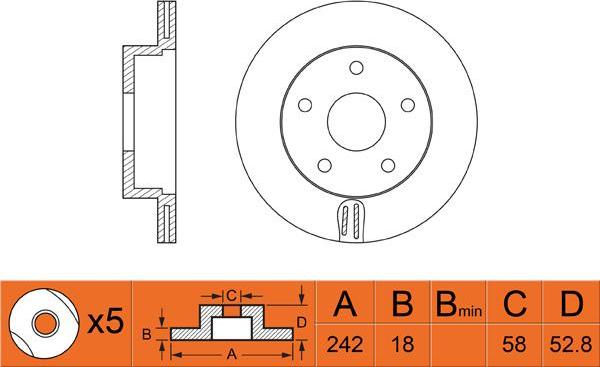 FIT FR0387V - Discofreno autozon.pro