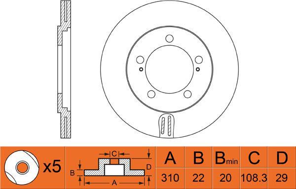 FIT FR0253V - Discofreno autozon.pro