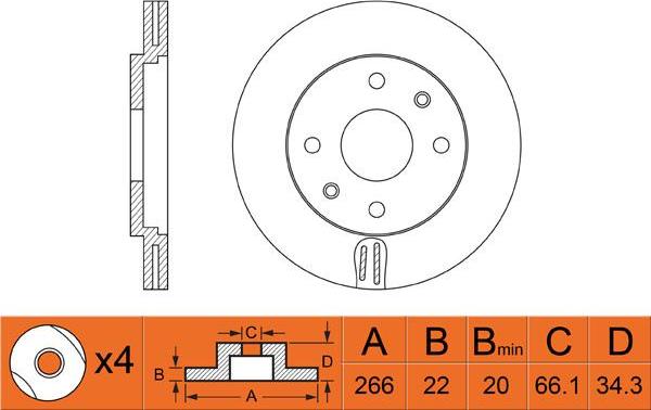 FIT FR0264V - Discofreno autozon.pro