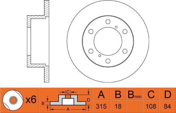 FIT FR0232 - Discofreno autozon.pro