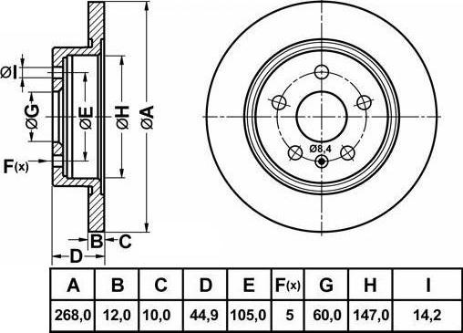 FIT FR0735 - Discofreno autozon.pro