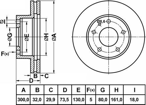 FIT FR1055V - Discofreno autozon.pro