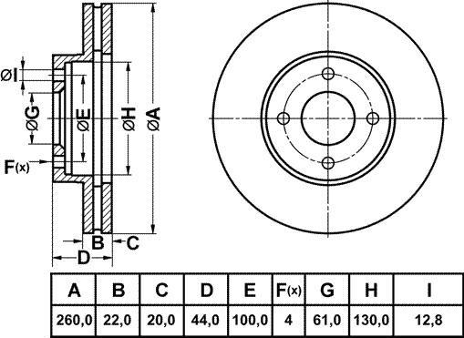 FIT FR1014V - Discofreno autozon.pro