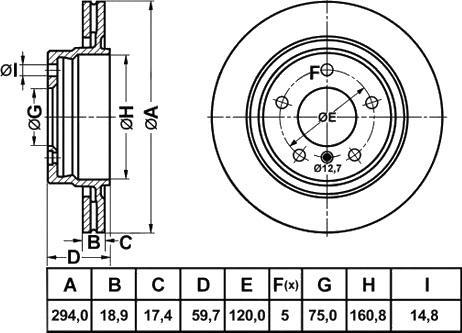 FIT FR1035V - Discofreno autozon.pro