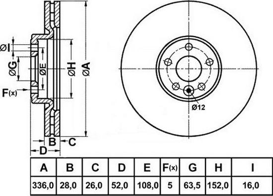 FIT FR1030V - Discofreno autozon.pro