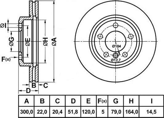 FIT FR1037V - Discofreno autozon.pro