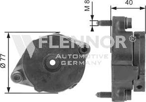 Flennor FA99048 - Galoppino / Guidacinghia, Cinghia Poly-V autozon.pro