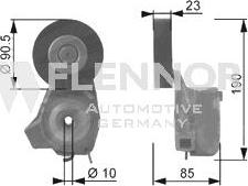 Flennor FA99071 - Galoppino / Guidacinghia, Cinghia Poly-V autozon.pro