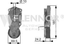 Flennor FA27699 - Galoppino / Guidacinghia, Cinghia Poly-V autozon.pro