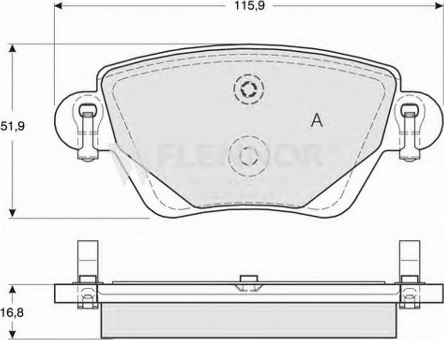 Flennor FB210458 - Kit pastiglie freno, Freno a disco autozon.pro