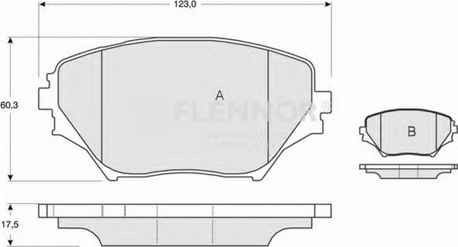 Flennor FB210461 - Kit pastiglie freno, Freno a disco autozon.pro