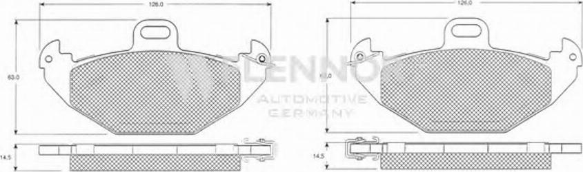 Flennor FB210402 - Kit pastiglie freno, Freno a disco autozon.pro