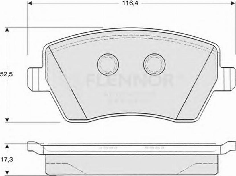 Flennor FB210590 - Kit pastiglie freno, Freno a disco autozon.pro