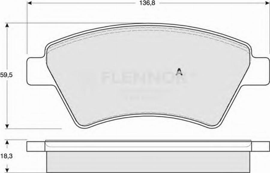 Flennor FB210591 - Kit pastiglie freno, Freno a disco autozon.pro