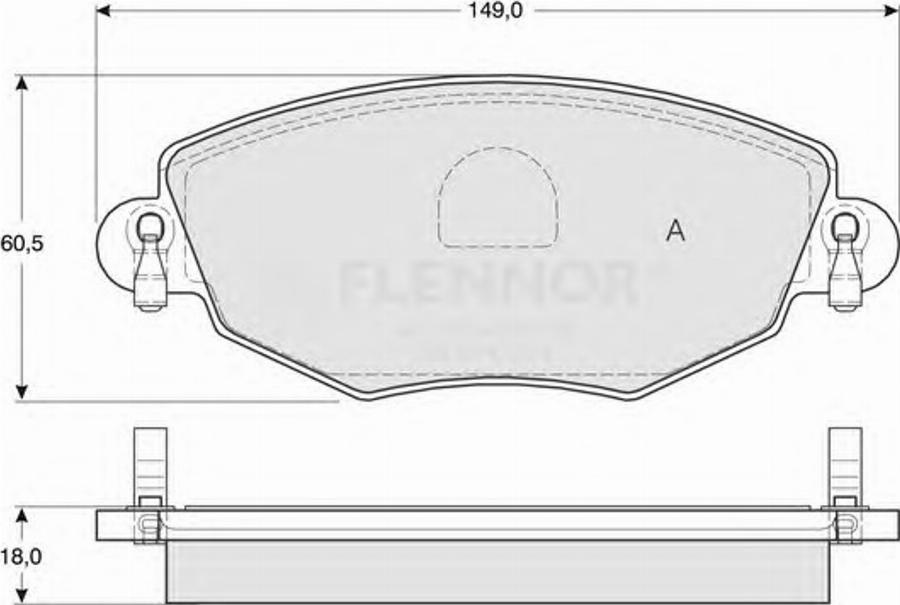 Flennor FB210550 - Kit pastiglie freno, Freno a disco autozon.pro