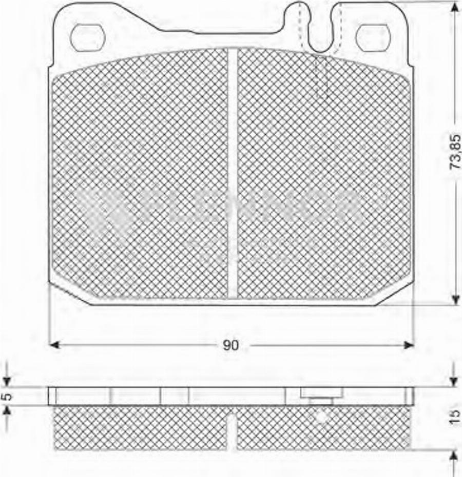 Flennor FB210504 - Kit pastiglie freno, Freno a disco autozon.pro