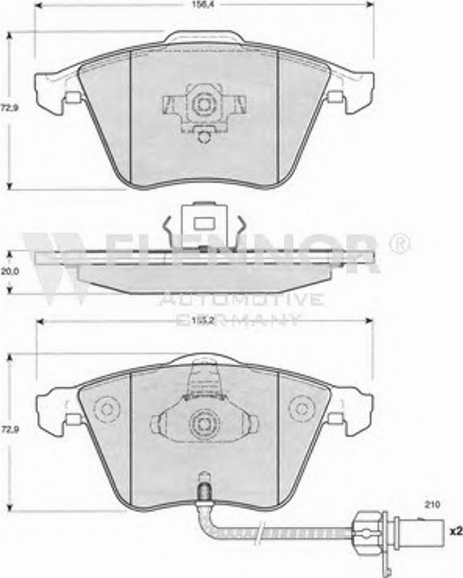 Flennor FB210535 - Kit pastiglie freno, Freno a disco autozon.pro