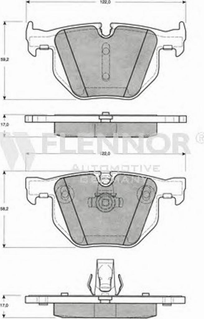 Flennor FB210699 - Kit pastiglie freno, Freno a disco autozon.pro