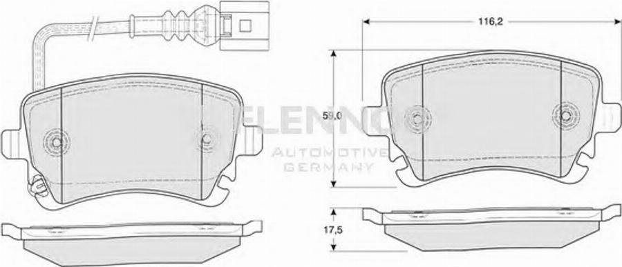 Flennor FB210689 - Kit pastiglie freno, Freno a disco autozon.pro