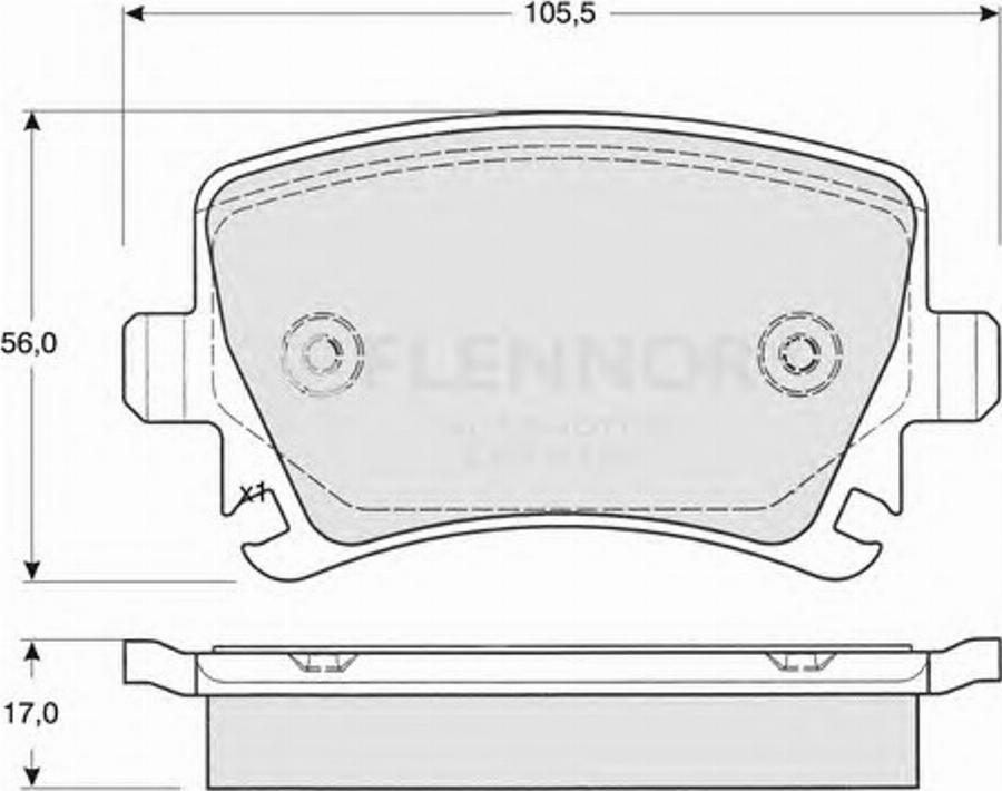 Flennor FB210637 - Kit pastiglie freno, Freno a disco autozon.pro