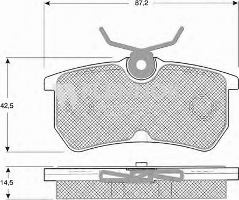 Flennor FB210191 - Kit pastiglie freno, Freno a disco autozon.pro