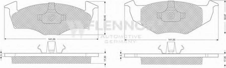 Flennor FB210164 - Kit pastiglie freno, Freno a disco autozon.pro