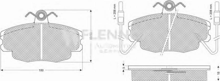 Flennor FB210179 - Kit pastiglie freno, Freno a disco autozon.pro