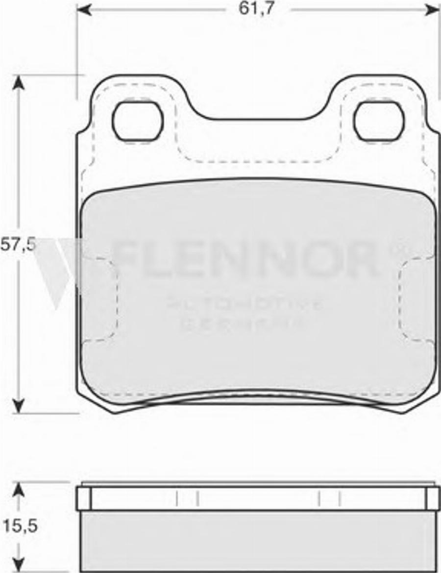 Flennor FB210177 - Kit pastiglie freno, Freno a disco autozon.pro