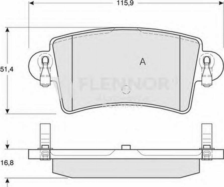 Flennor FB210859 - Kit pastiglie freno, Freno a disco autozon.pro