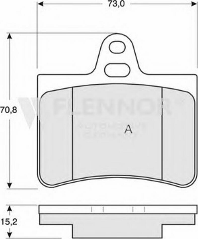 Flennor FB210858 - Kit pastiglie freno, Freno a disco autozon.pro