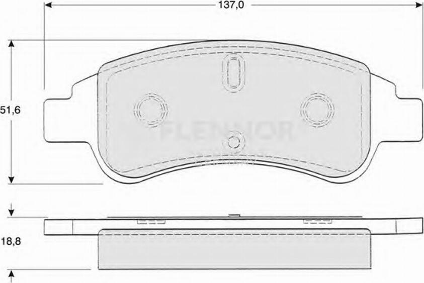 Flennor FB210862 - Kit pastiglie freno, Freno a disco autozon.pro