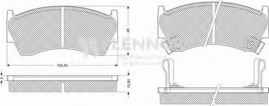 Flennor FB210336 - Kit pastiglie freno, Freno a disco autozon.pro