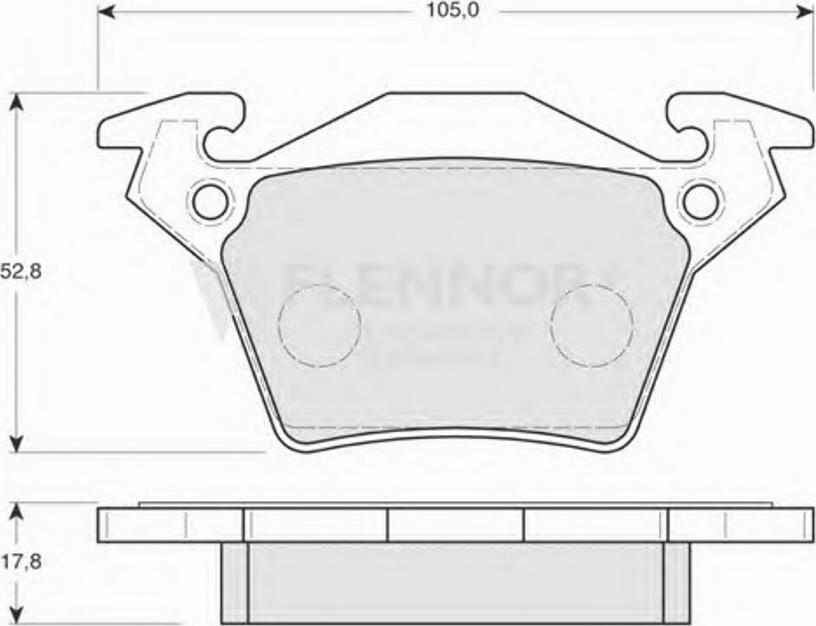 Flennor FB210299 - Kit pastiglie freno, Freno a disco autozon.pro